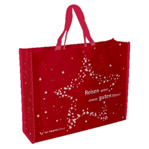 Tasche Stern Grün und Rot