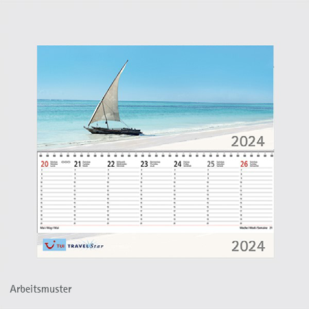 Tischquerkalender 2024
